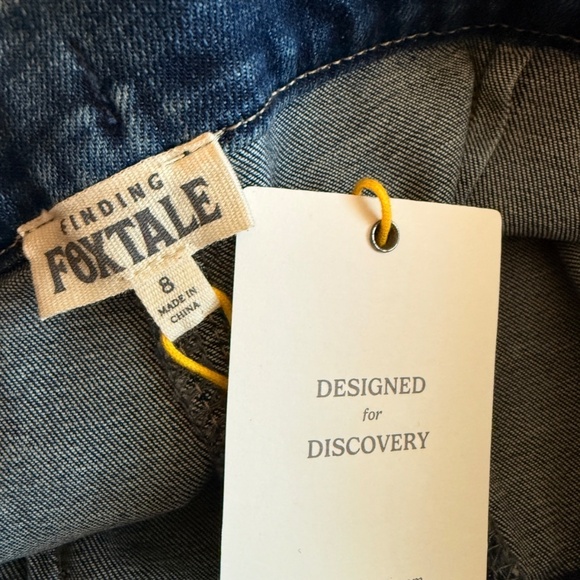 Girls Foxtale Jeans Size 8 NWT Adjustable Waist Blue Denim - Picture 3 of 5